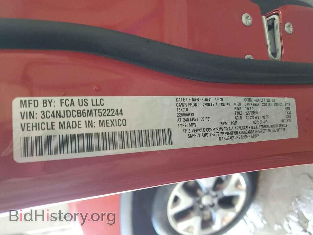 2021 JEEP COMPASS - VIN: 3C4NJDCB6MT522244 - Фото 13
