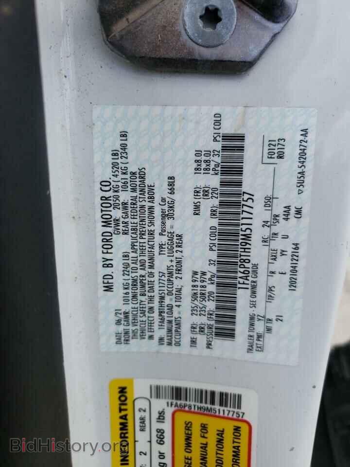 2021 FORD ALL Models - VIN: 1FA6P8TH9M5117757 - Photo 12