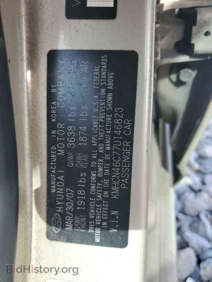 2007 HYUNDAI ACCENT - VIN: KMHCN46C77U146823 - Фото 12