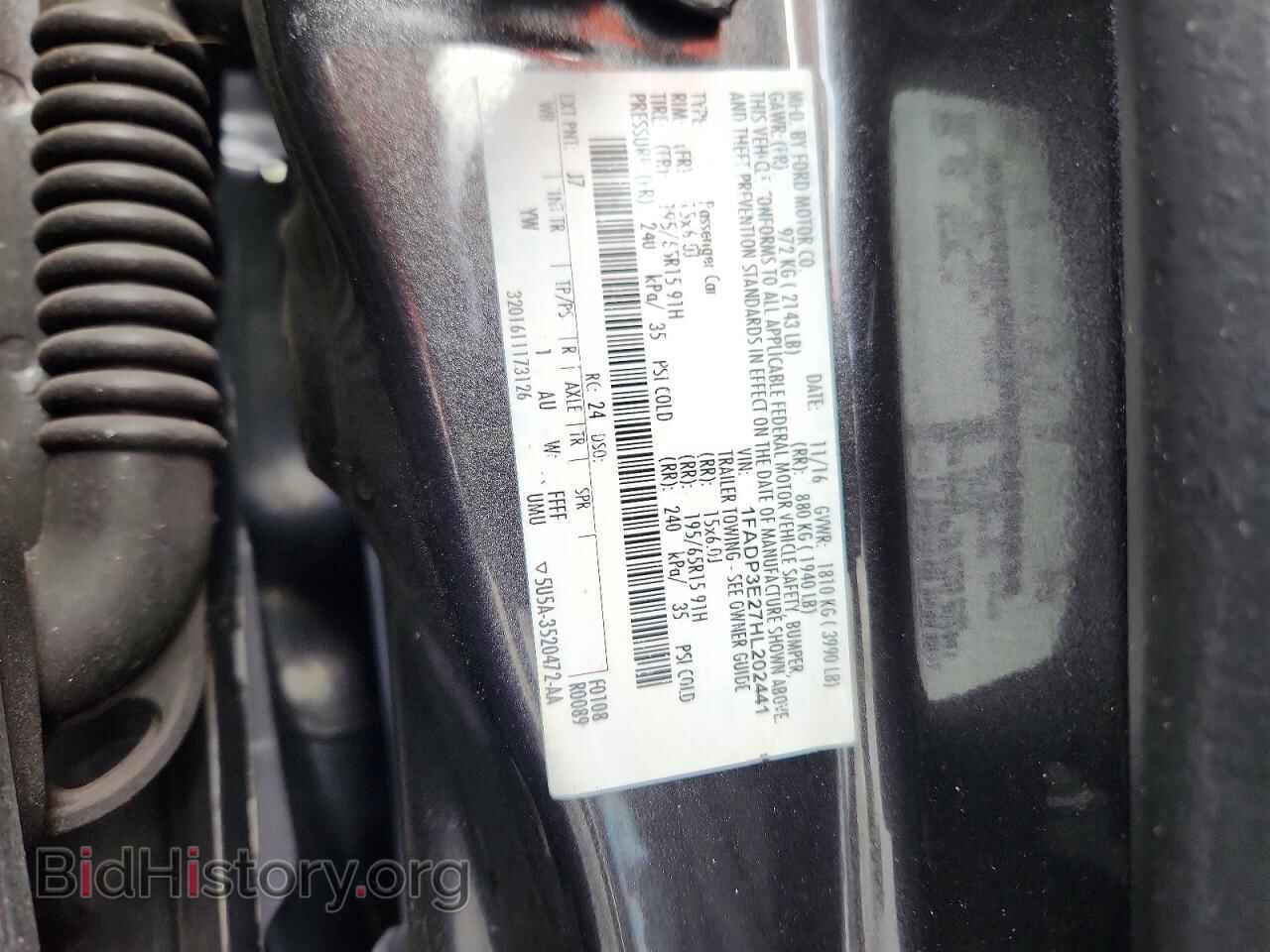 2017 FORD FOCUS - VIN: 1FADP3E27HL202441 - Фото 12