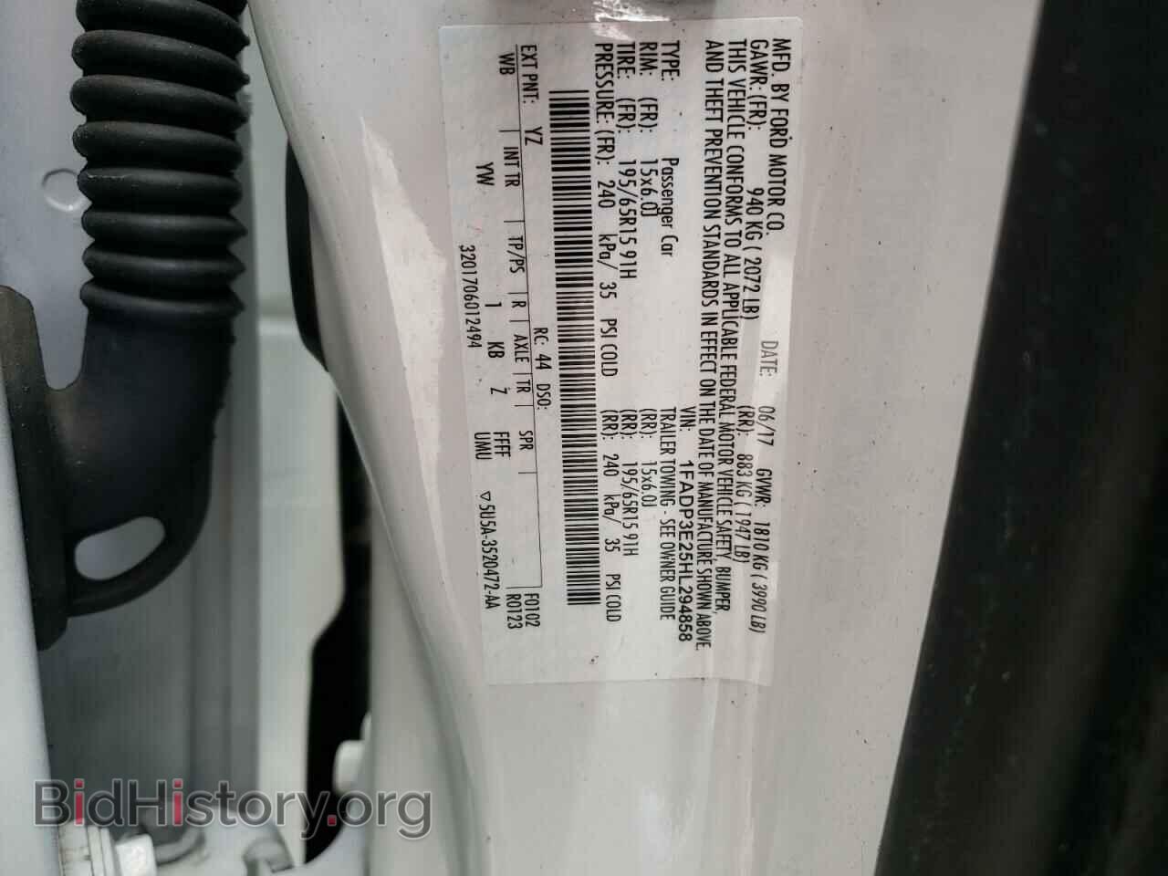 2017 FORD FOCUS - VIN: 1FADP3E25HL294858 - Фото 10