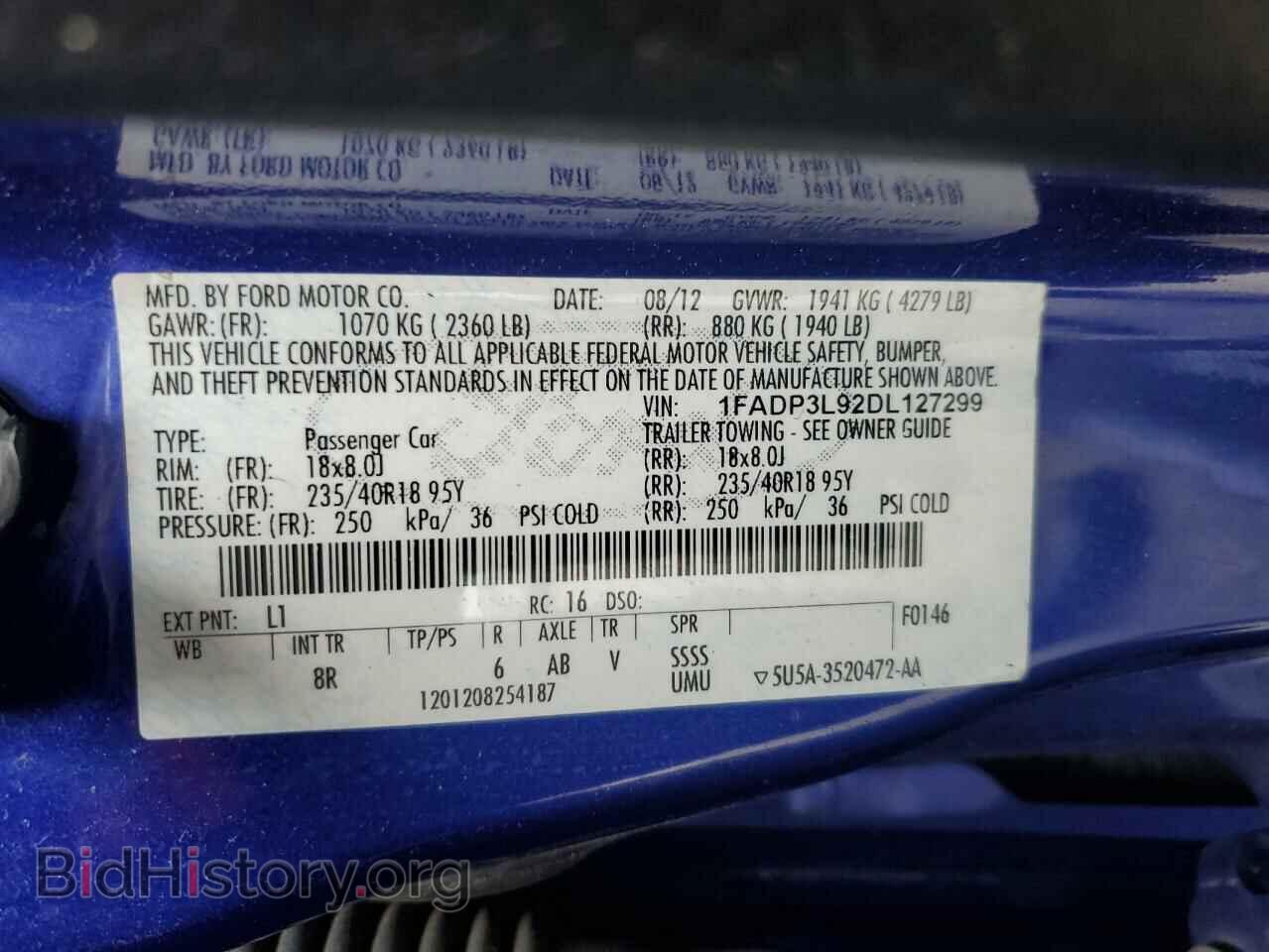 2013 FORD FOCUS - VIN: 1FADP3L92DL127299 - Фото 13