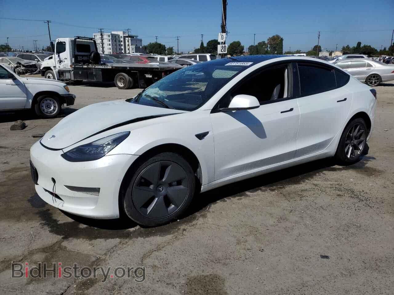 Photo 5YJ3E1EB1NF298467 - TESLA MODEL 3 2022