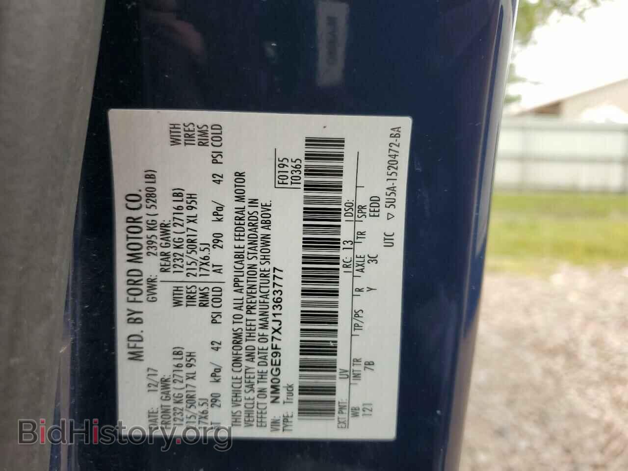 2018 FORD TRANSIT - VIN: NM0GE9F7XJ1363777 - Фото 14