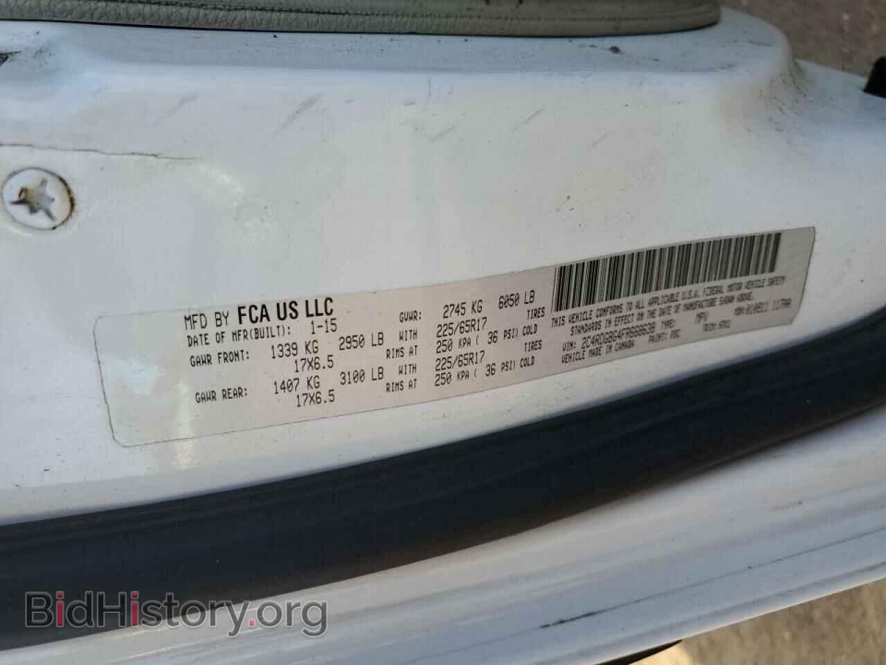 2015 DODGE CARAVAN - VIN: 2C4RDGBG0FR643493 - Photo 10