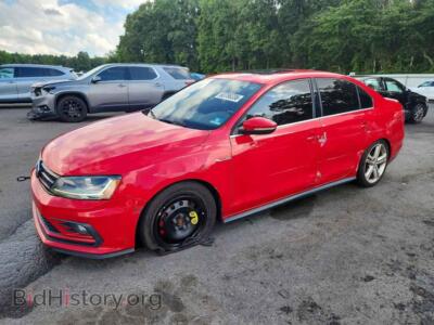 2017 Volkswagen JETTA GLI, красный — VIN 3VW4T7AJ5HM350478, Copart