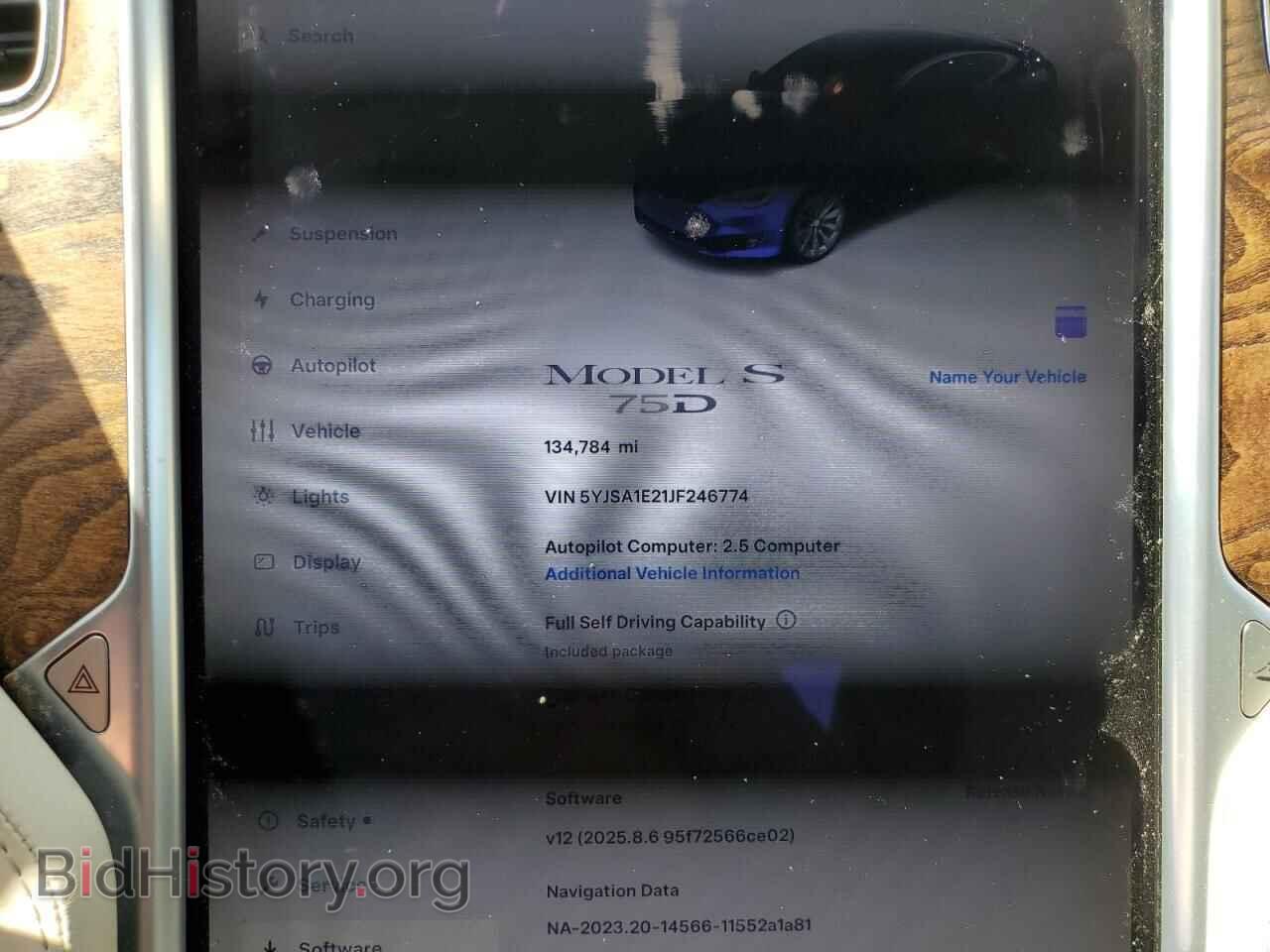 2018 TESLA MODEL S - VIN: 5YJSA1E21JF246774 - Photo 9
