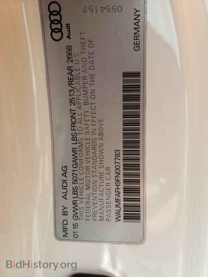 2015 AUDI A5 - VIN: WAUMFAFH9FN007783 - Фото 12