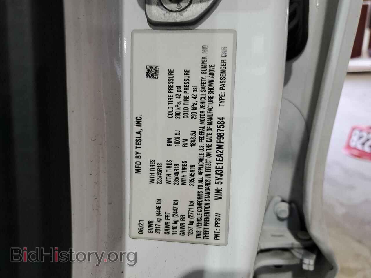 2021 TESLA MODEL 3 - VIN: 5YJ3E1EA2MF987584 - Photo 12