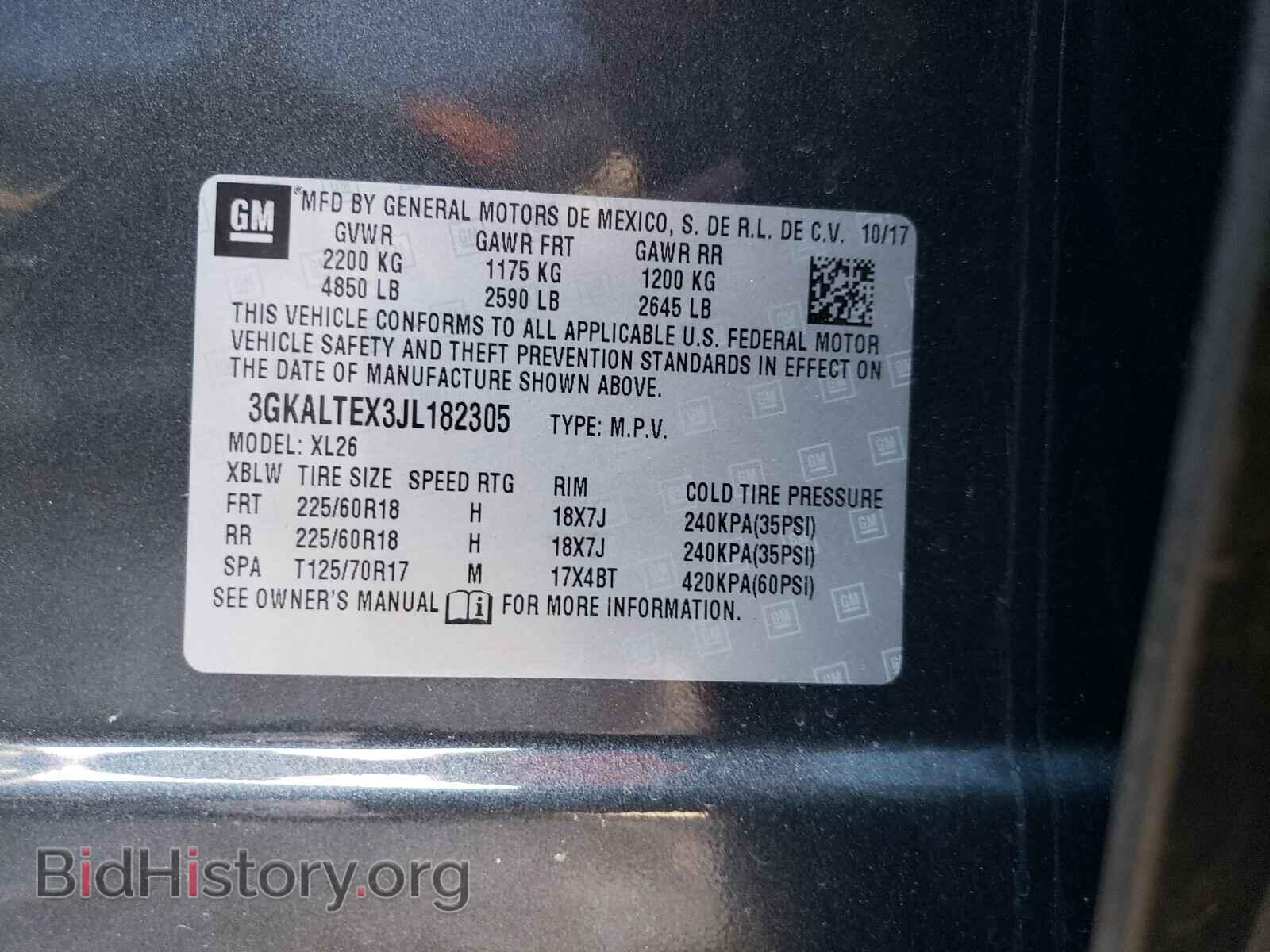 2018 GMC TERRAIN - VIN: 3GKALTEX3JL182305 - Фото 10