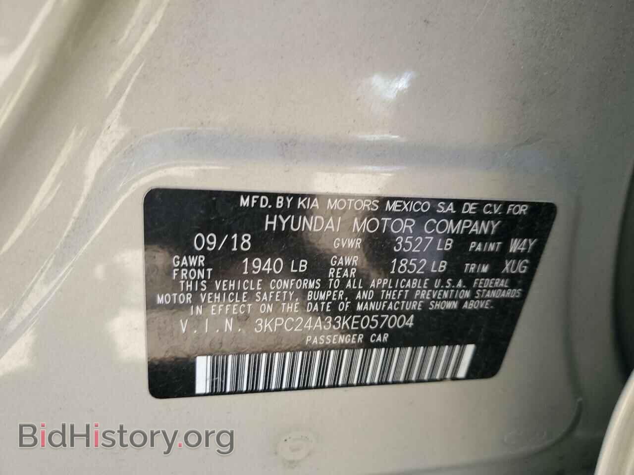 2019 HYUNDAI ACCENT - VIN: 3KPC24A33KE057004 - Фото 12