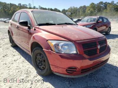 2007 Dodge CALIBER, красный — VIN 1B3HB28B57D238770, Copart