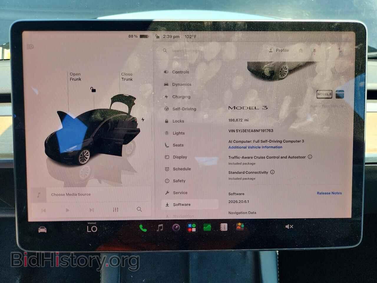 2022 TESLA MODEL 3 - VIN: 5YJ3E1EA8NF191763 - Фото 9