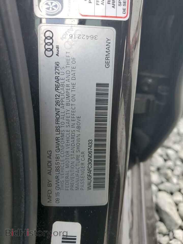 2016 AUDI A6 - VIN: WAUGFAFC3GN067433 - Фото 12