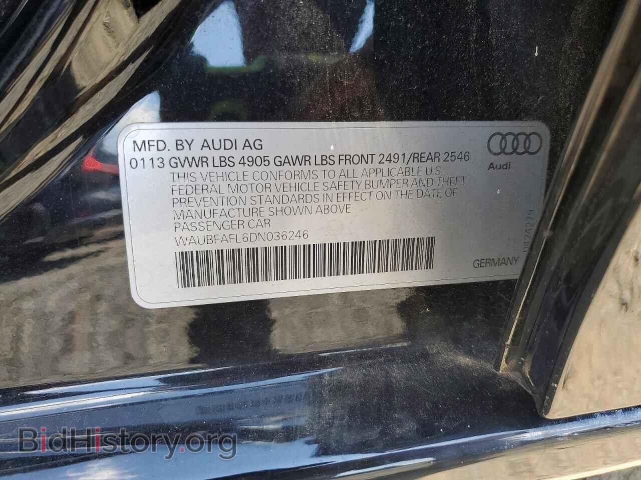 2013 AUDI A4 - VIN: WAUBFAFL6DN036246 - Photo 12