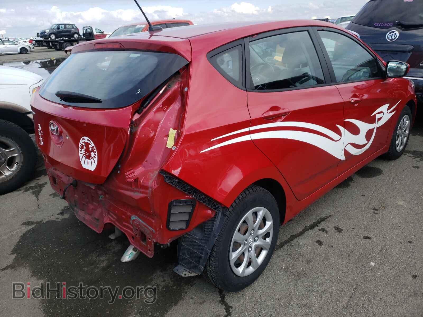 2013 HYUNDAI ACCENT - VIN: KMHCT5AE1DU114854 - Фото 4