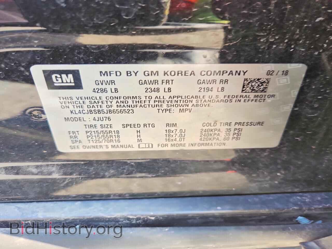 2018 BUICK ENCORE - VIN: KL4CJBSB5JB656523 - Photo 13