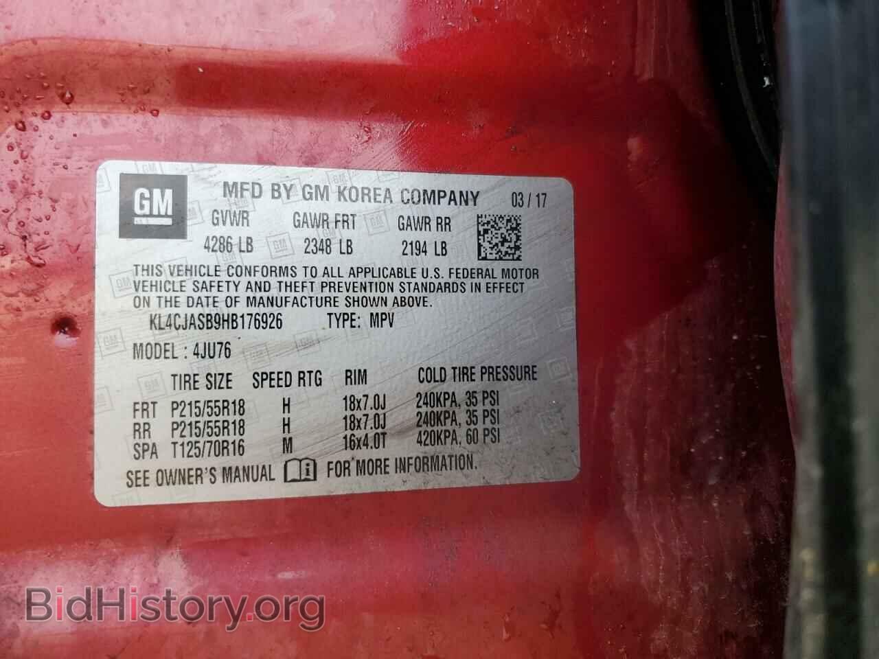 2017 BUICK ENCORE - VIN: KL4CJASB9HB176926 - Photo 12