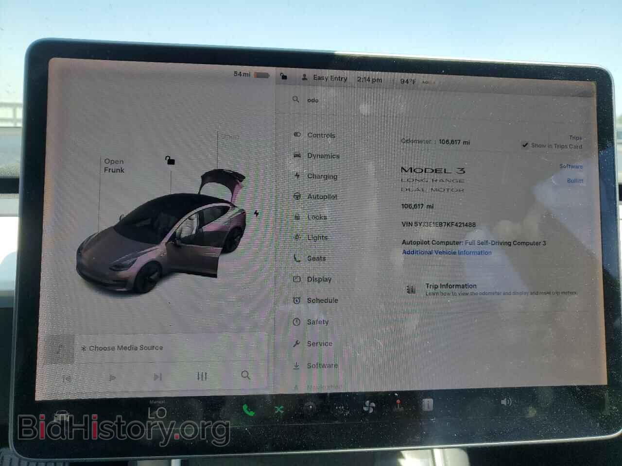 2019 TESLA MODEL 3 - VIN: 5YJ3E1EB7KF421488 - Photo 9