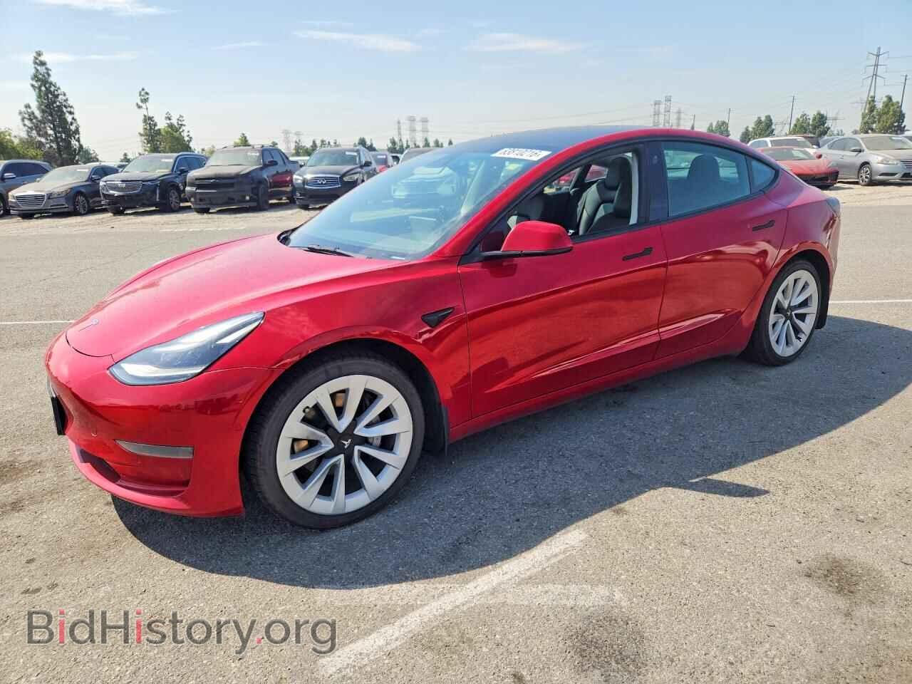 Photo 5YJ3E1EA9NF143530 - TESLA MODEL 3 2022