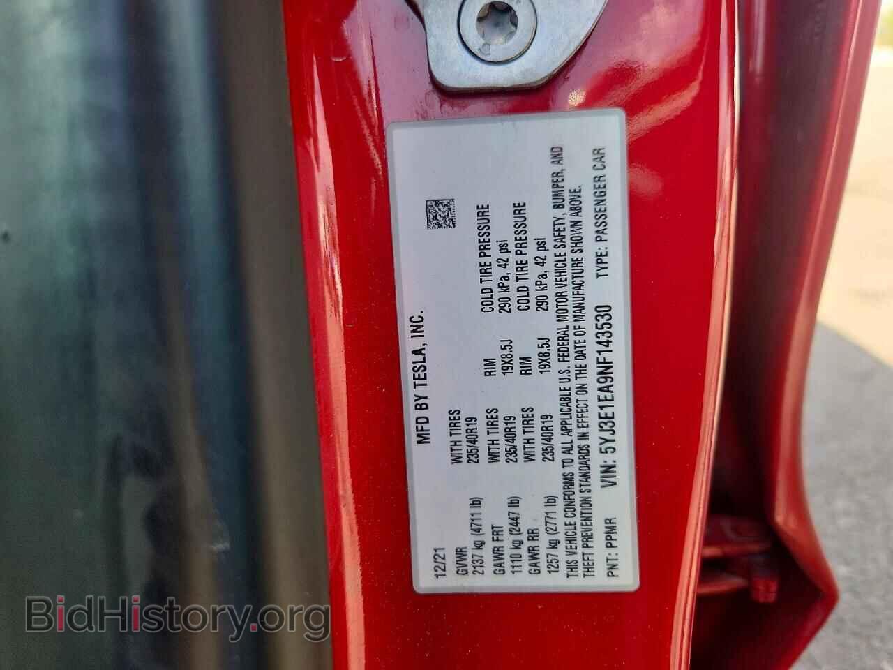2022 TESLA MODEL 3 - VIN: 5YJ3E1EA9NF143530 - Photo 12