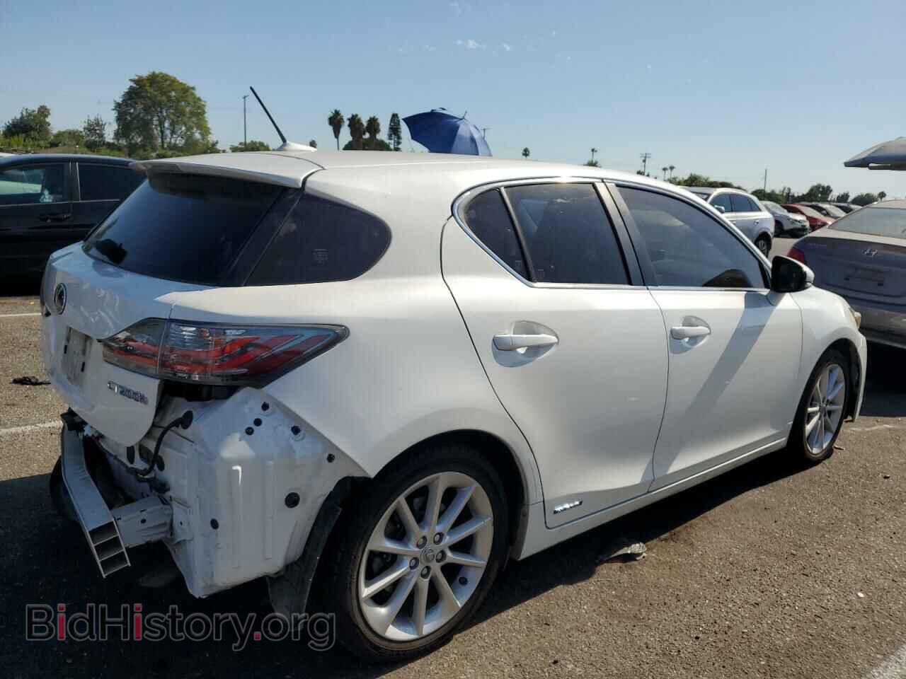 2012 LEXUS CT 200 - VIN: JTHKD5BH5C2106190 - Фото 3