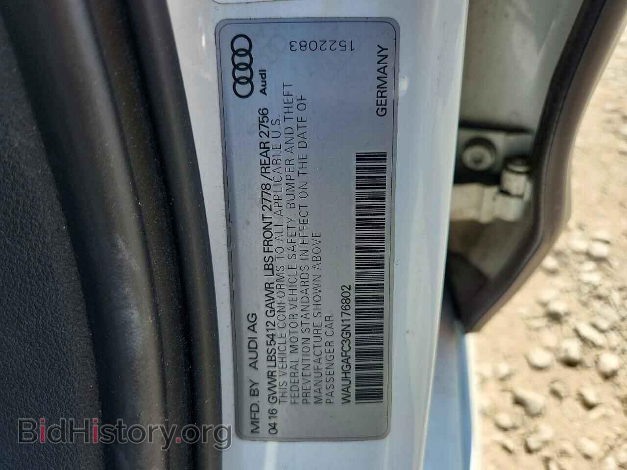 2016 AUDI A6 - VIN: WAUHGAFC3GN176802 - Photo 12