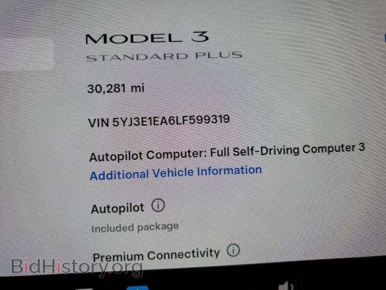 2020 TESLA MODEL 3 - VIN: 5YJ3E1EA6LF599319 - Photo 9