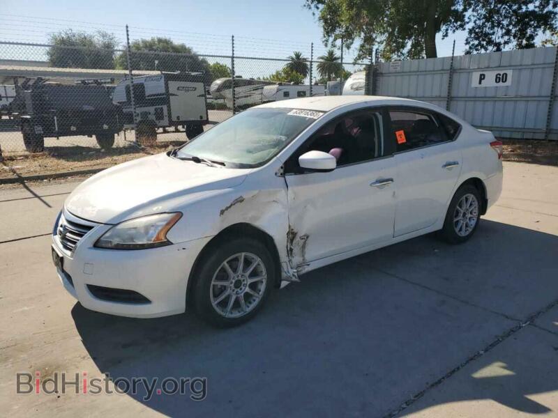 2014 Nissan SENTRA S (VIN 3N1AB7AP1EL637009) — фото 1 из 13, Copart, повреждение: бок