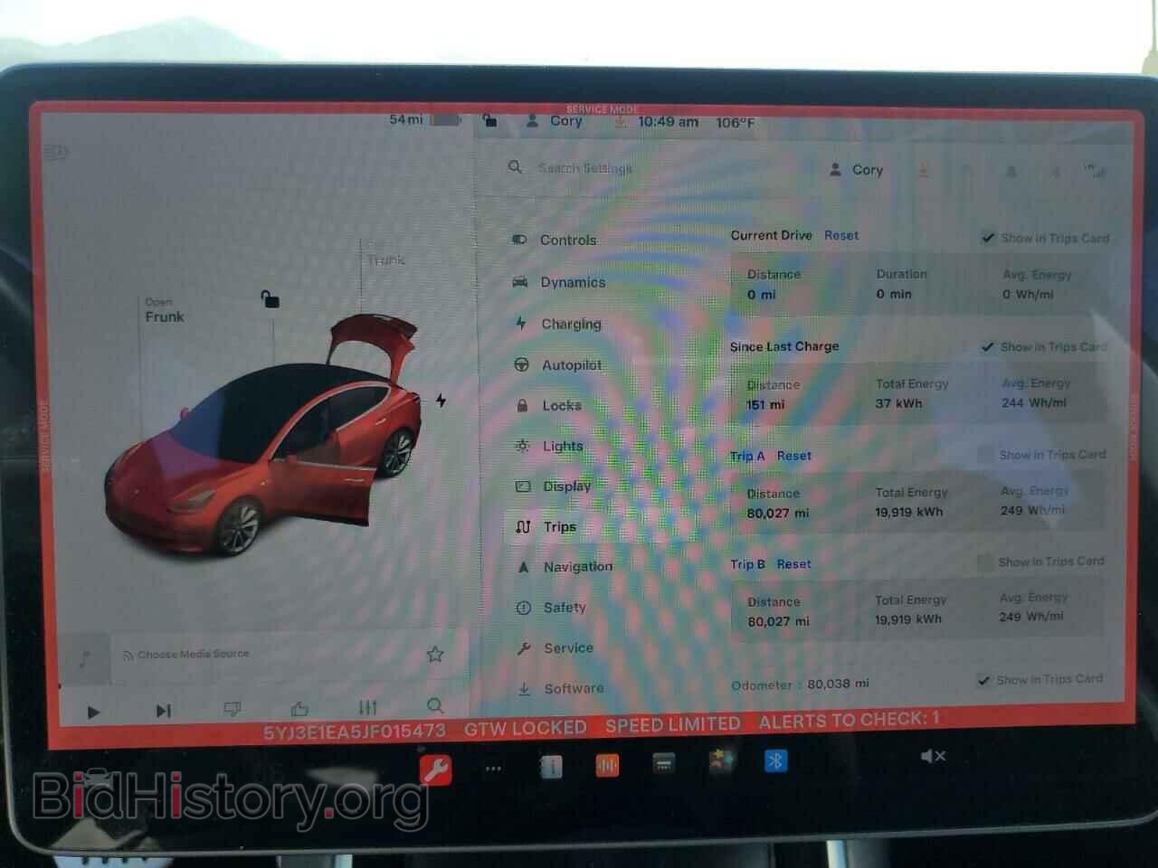 2018 TESLA MODEL 3 - VIN: 5YJ3E1EA5JF015473 - Фото 9