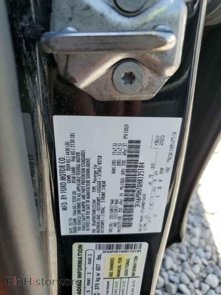 2017 FORD ALL Models - VIN: 3FA6P0H70HR125184 - Фото 12