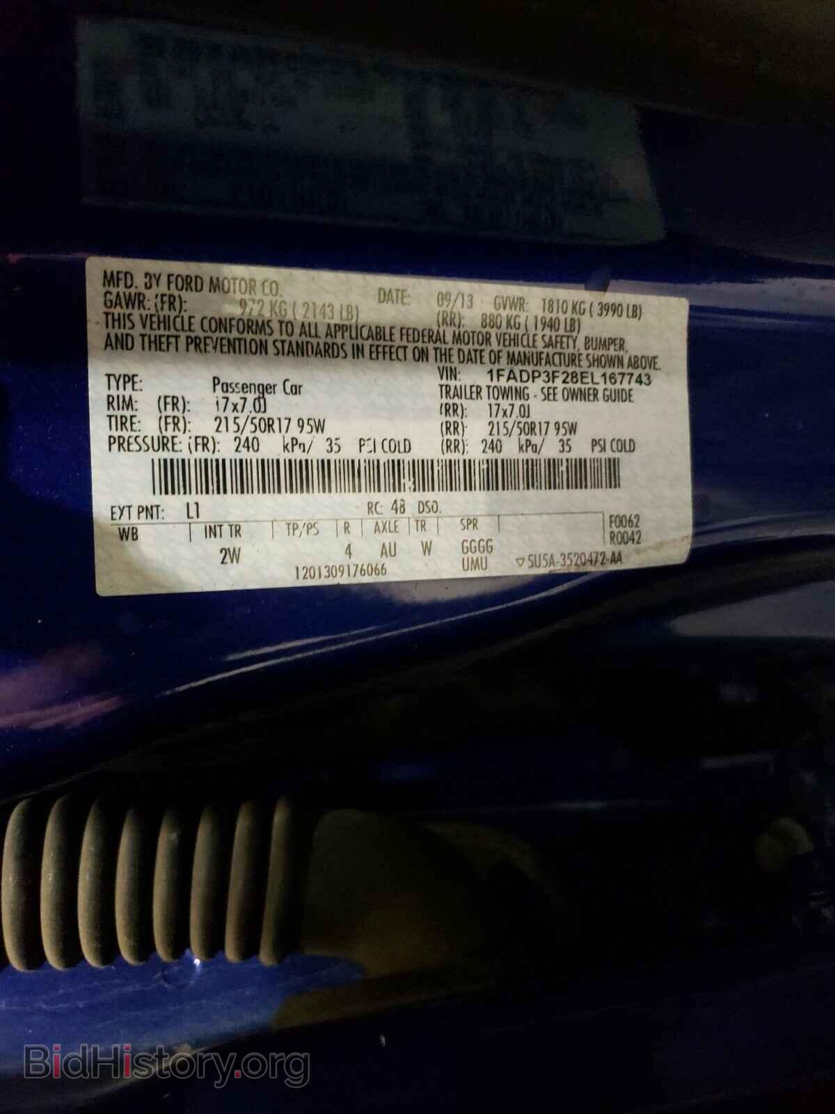 2014 FORD FOCUS - VIN: 1FADP3F28EL167743 - Photo 10