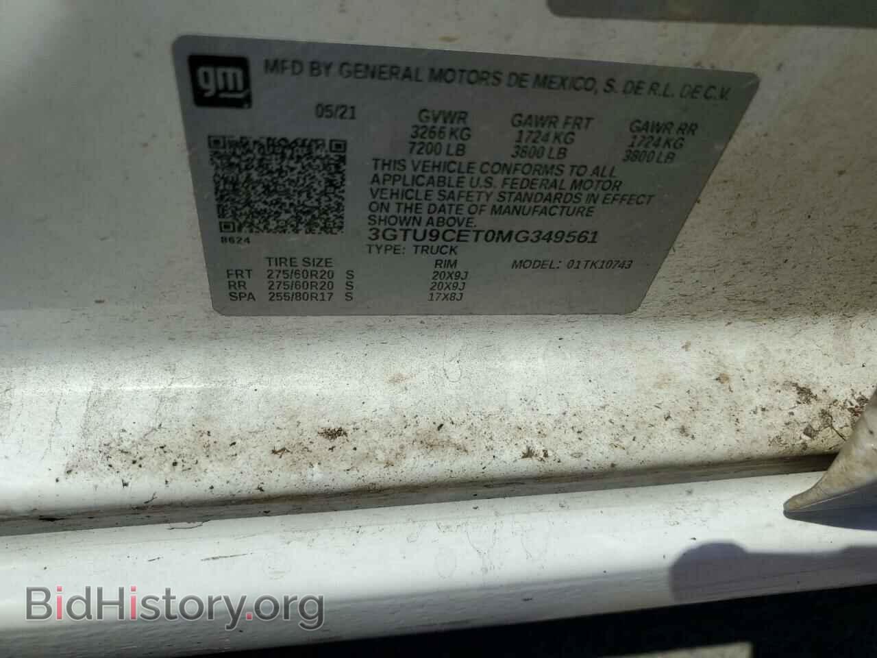2021 GMC SIERRA - VIN: 3GTU9CET0MG349561 - Фото 12
