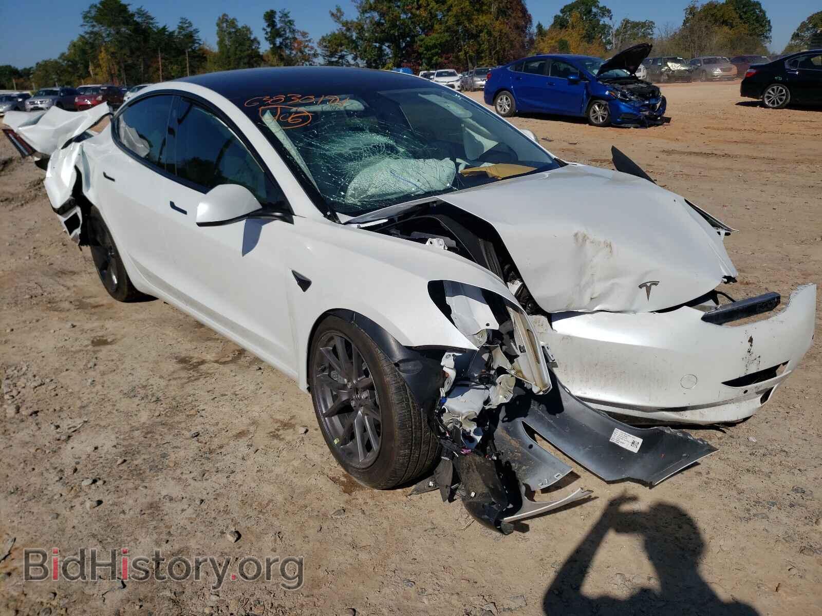Photo 5YJ3E1EB2MF993023 - TESLA MODEL 3 2021