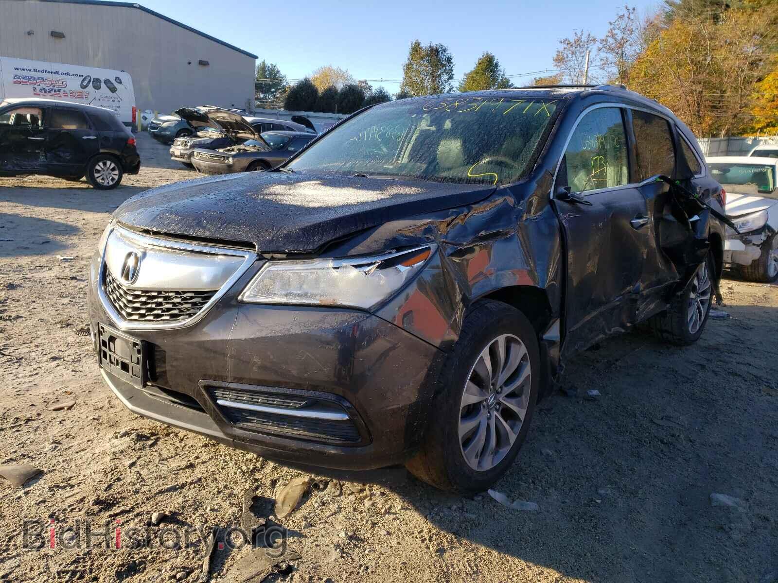 2014 ACURA MDX - VIN: 5FRYD4H66EB017965 - Фото 2