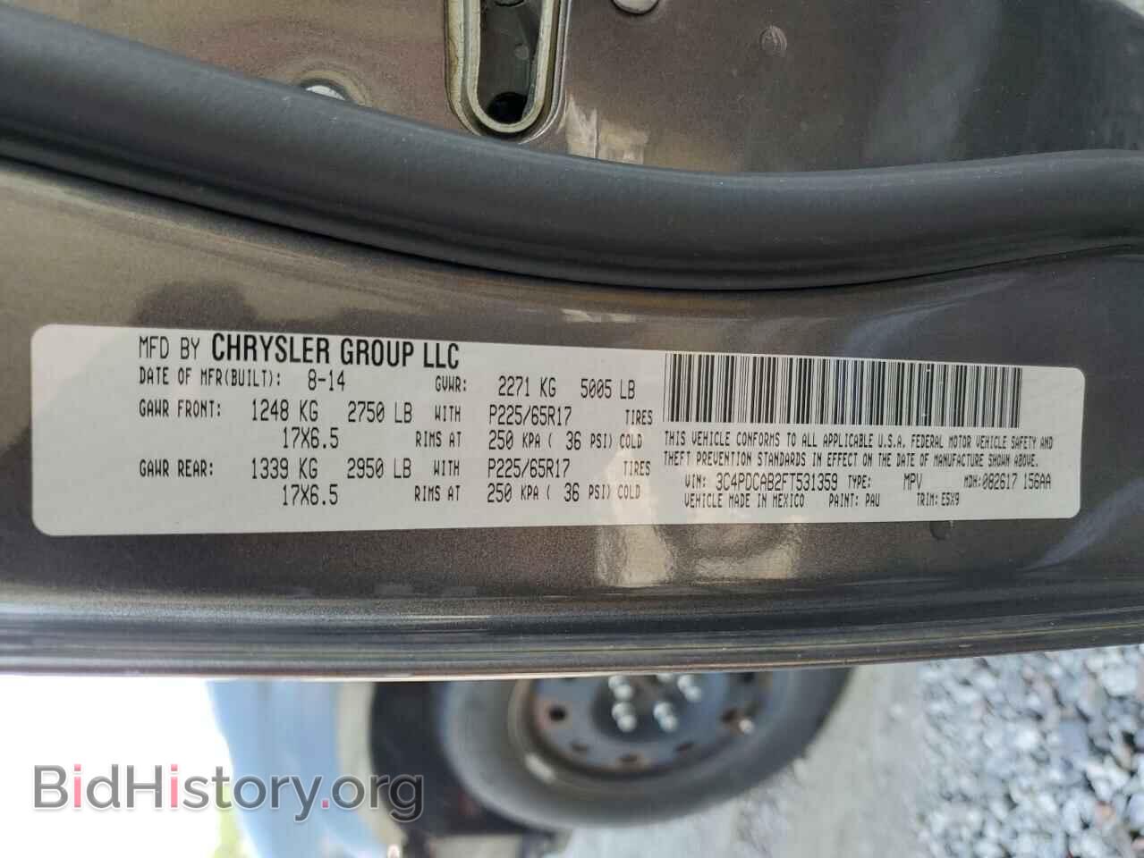 2015 DODGE JOURNEY - VIN: 3C4PDCAB2FT531359 - Photo 13