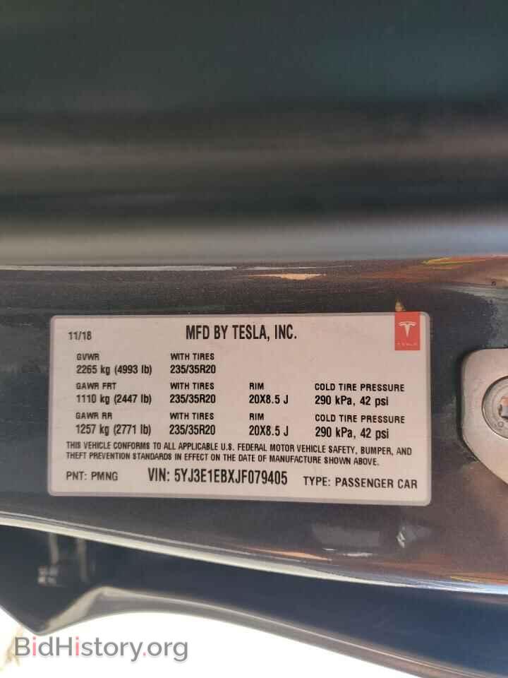 2018 TESLA MODEL 3 - VIN: 5YJ3E1EBXJF079405 - Фото 12