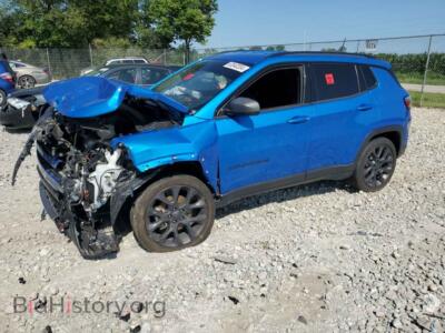 2021 Jeep COMPASS 80TH Edition, blue — VIN 3C4NJDEB6MT537548, Copart