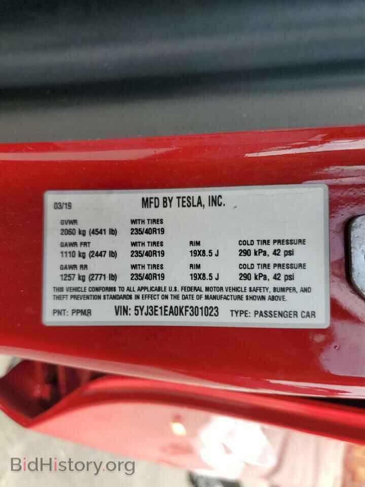 2019 TESLA MODEL 3 - VIN: 5YJ3E1EA0KF301023 - Photo 13