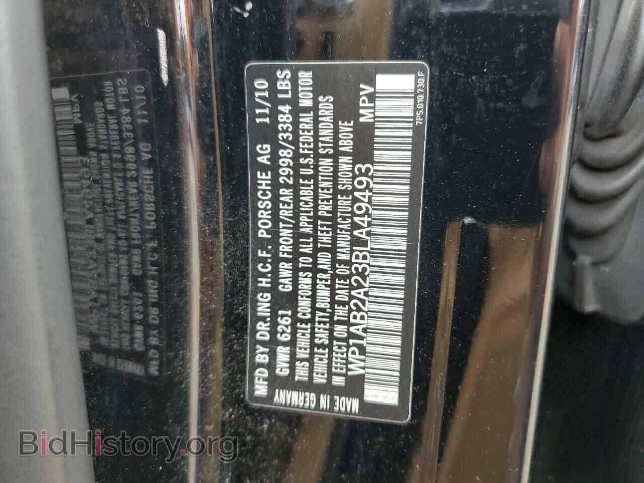 2011 PORSCHE CAYENNE - VIN: WP1AB2A23BLA49493 - Фото 13