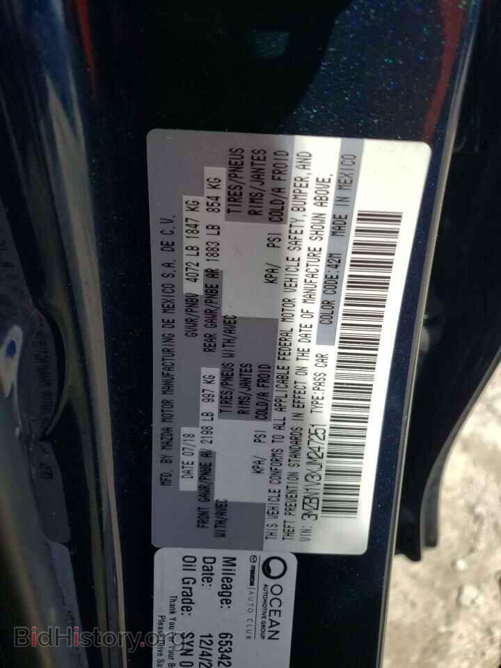 2018 MAZDA 3 - VIN: 3MZBN1V3XJM247251 - Фото 12