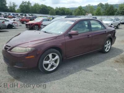 2008 Mazda 6 I, фиолетовый — VIN 1YVHP80C585M37511, Copart