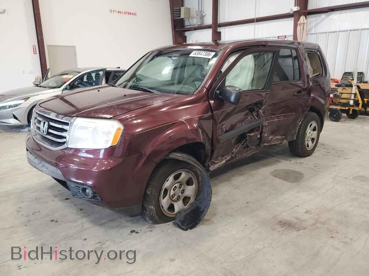 Фотография 5FNYF3H29CB039278 - HONDA PILOT 2012
