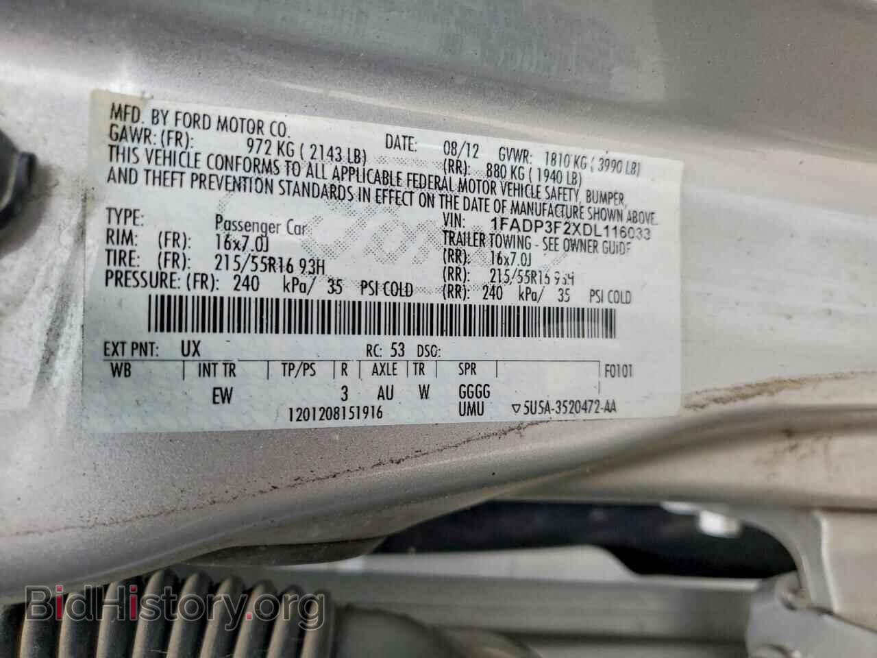 2013 FORD FOCUS - VIN: 1FADP3F2XDL116033 - Photo 12