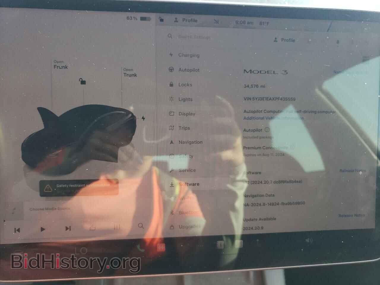 2023 TESLA MODEL 3 - VIN: 5YJ3E1EAXPF435559 - Фото 9