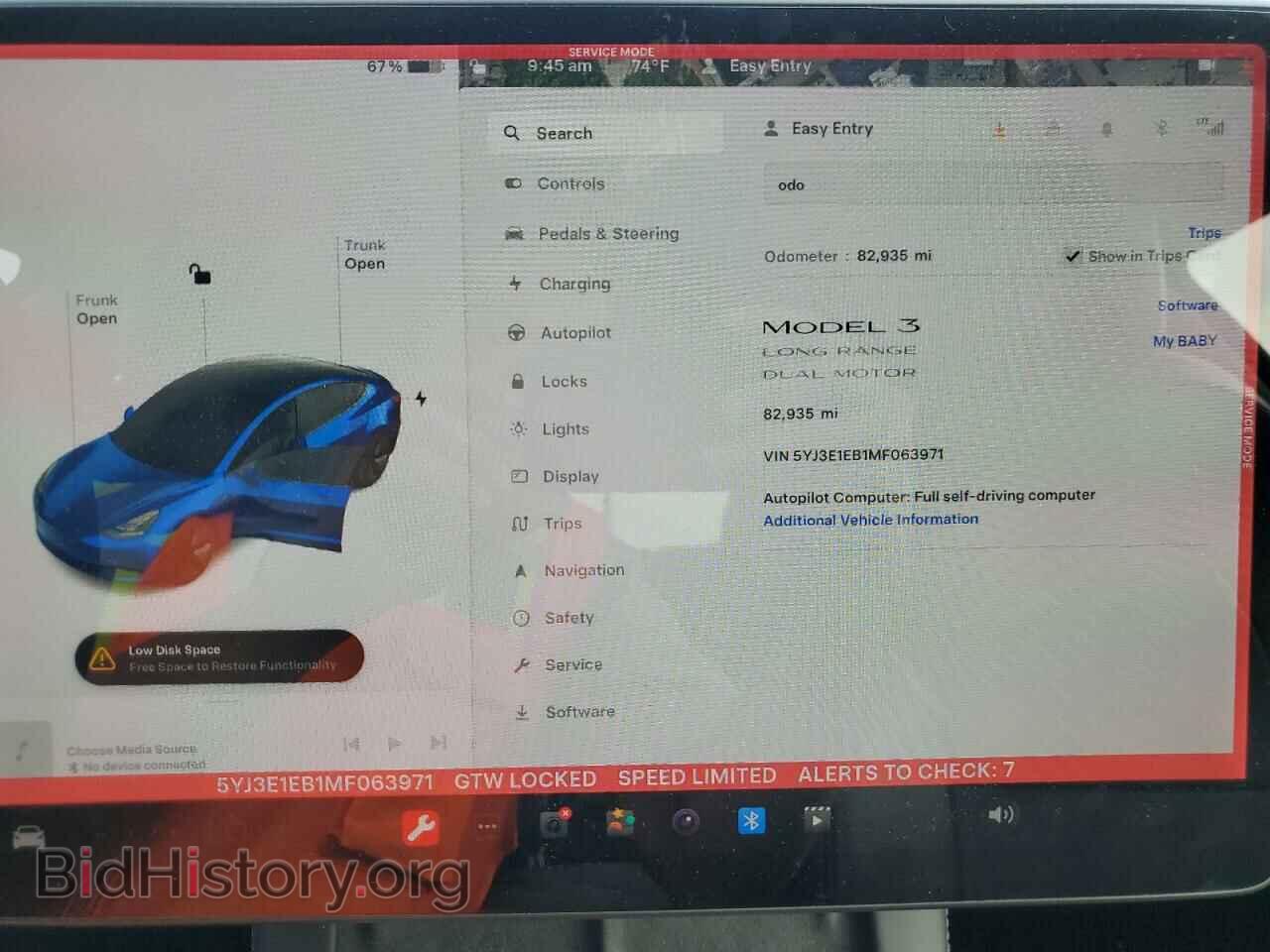2021 TESLA MODEL 3 - VIN: 5YJ3E1EB1MF063971 - Photo 9