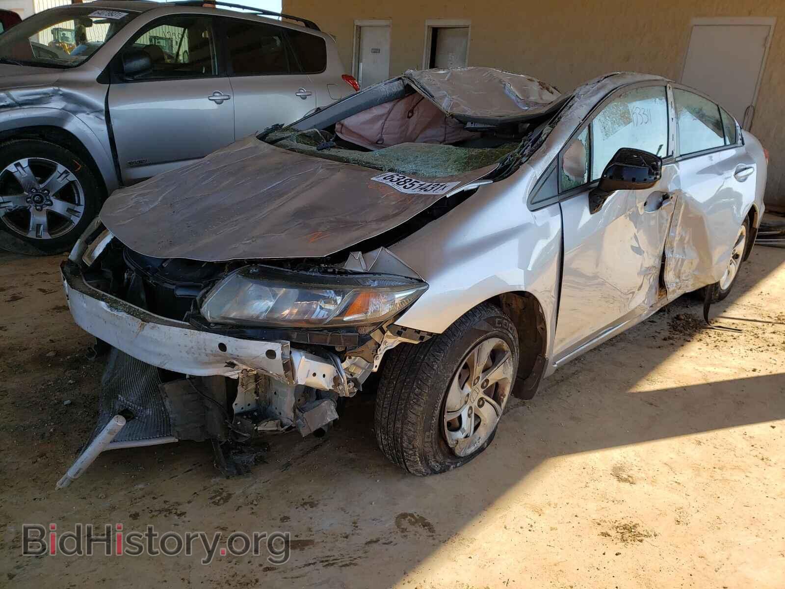 2013 HONDA CIVIC - VIN: 19XFB2F5XDE009899 - Фото 2