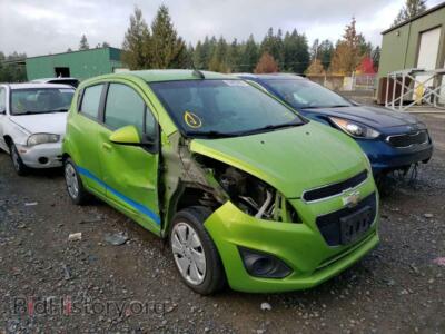 2015 Chevrolet SPARK Spark LS, green — VIN KL8CB6S96FC811419, Copart