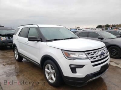 2019 Ford EXPLORER Explorer X, белый — VIN 1FM5K7D87KGA40056, Copart