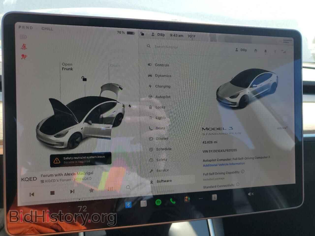 2020 TESLA MODEL 3 - VIN: 5YJ3E1EA1LF631285 - Photo 9